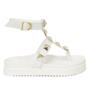 Imagem de Sandália Fashion Feminina com Fivela Ajustável Ecológico Desfile com Estilo Branco