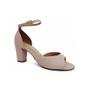 Imagem de Sandália Fem Vizzano Peep Toe Salto Bloco Bege 6262.406