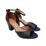 Imagem de Sandália Fem Vizzano Peep Toe Salto Bloco Preto 6262.406