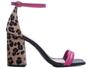 Imagem de Sandália Feminina , Cor Pink com  Detalhe Onça (animal Print ) , Marca Torricella