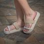 Imagem de Sandalia Feminina Flat Papete Plataforma Estilosa Lev Casual 901-GG