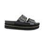 Imagem de Sandália Feminina Flatform Slide Fivela Beira Rio 8378.617 - Preto Napa - 39