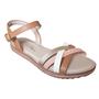 Imagem de Sandalia Feminina Modare Rasteira Conforto Abotoar Dia Dia Preto Camel 7141.146