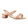 Imagem de Sandália feminina moleca 5259.846 tira em strass salto bloco 4 cm