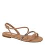 Imagem de Sandalia Feminina Moleca Flat Brilhante Calce Facil 5435.543