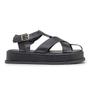 Imagem de Sandália Feminina Papepe Flatform Tiras Cruzadas 23400 Preto