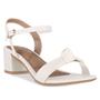 Imagem de Sandalia Feminina Salto Baixo Bloco Grosso Casual Confortavel Moda Fivela Laco No
