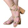 Imagem de Sandalia feminina tiras com tachas alma shoes 5745007