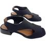 Imagem de Sandalia feminino confortaria preto/verde/castanho 6741042