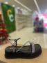 Imagem de Sandalia  Flat Preta Com Strass