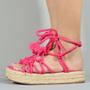 Imagem de Sandália Flatform Amarrada Pink Feminina