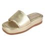 Imagem de Sandália Flatform Comfy Sapatos Femininos Chinelo Calçado