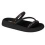 Imagem de Sandalia Flatform Feminina Moleca Tira Tripla Max Com Strass