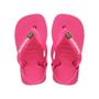 Imagem de Sandália Havaianas Baby Brasil Logo - Rosa Flux/Branco