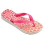 Imagem de Sandalia Havaianas Kids Flores Branco Rosa 23/24