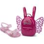 Imagem de Sandalia Infantil Barbie Butterfly Rosa N.29 Grendene Unidade 