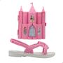 Imagem de Sandália Infantil Grendene Kids Disney Castelo Real Cinza/Rosa