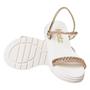 Sandália Infantil Menina Papete com Strass Ajustável - Footz Imagem de Sandália Infantil Menina Papete com Strass Ajustável