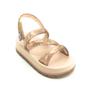 Imagem de Sandália Infantil Menina Zaxynina Glitter S - Nude