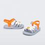 Imagem de Sandália Infantil Mini Melissa Hip Bloomy Baby Azul/Laranja