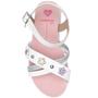 Imagem de Sandália Infantil Molekinha Flatform Tira Strass Pedraria - Rosa