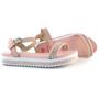 Imagem de Sandália Infantil Molekinha Flatform Tira Strass - Rosa