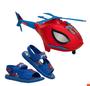 Imagem de Sandália kids Homem Aranha SKY com acessório helicóptero