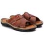 Sandália Masculina Couro Tira Larga Dia a Dia Conforto - Ranster Imagem de Sandália Masculina Couro Tira Larga Dia a Dia Conforto