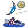 Imagem de Sandalia Masculino Infantil Avengers Arco Grendene Kids 22952 Azul/Vermelho