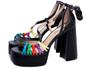 Imagem de Sandalia Meia Pata Salto 12cm  Glamour em Cores  Preto