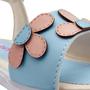 Imagem de Sandália Menina Infantil Flor Feminina Azul/Rosa Mz Shoes