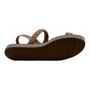 Imagem de Sandalia Moleca Feminina 5413.825 Brilhosa Flat Confortavel Papete Casual