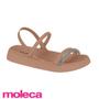 Imagem de Sandalia Moleca Original Feminina Flatform Calce Facil Papete Strass Rasteirinha Casual Lancamento Antiderrapante