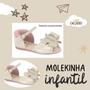 Imagem de Sandalia Molekinha Infantil C/ Laço Premium Flat Soft
