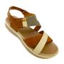 Imagem de Sandalia new face feminina em couro flatform 26105
