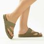 Imagem de Sandalia Nuvem Feminina Chinelo de Dedo Confortável Leve Flat Puff