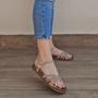 Imagem de Sandalia papete cl flat 2 em 1 com tira em strass - bk2036