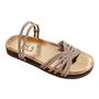 Imagem de Sandalia papete cl flat 2 em 1 com tira em strass - bk2036