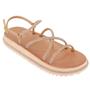 Imagem de Sandália papete Confort feminina flat moda com brilho JDK392