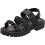 Sandália papéte feminina tratorada plataforma estilo blogueira tiras branca confortável - Angela Shoes Imagem de Sandália papéte feminina tratorada plataforma estilo blogueira tiras branca confortável