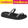 Imagem de Sandalia Papete Moleca Feminina Tiras Strass Flatform Macia Original