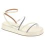 Imagem de Sandália Papete Vizzano com strass Branco Off/Cristal Niquel Ref,: 6506.107