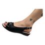 Imagem de Sandalia Piccadilly 500349 Casual Conforto Salto Anabela Feminino