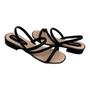 Imagem de Sandalia Piccadilly 590022 Casual Salto Baixo Elastico Conforto Feminino