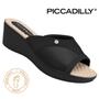 Imagem de Sandalia Piccadilly Original Feminina Joanete Anabela Plataforma Esporao Fascite Plantar Slide Casual Conforto