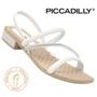 Imagem de Sandalia Piccadilly Original Feminino Rasteira Strass Ortopedica Esporao Fascite Rasteirinha Conforto