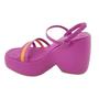 Sandalia Plataforma Moleca Salto Grosso Casual Colorida Anabela 5473.104 Imagem de Sandalia Plataforma Moleca Salto Grosso Casual Colorida Anabela 5473.104
