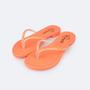 Imagem de Sandália Rasteira Infantil Pampili Iris Strass Laranja Neon 725.018