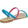 Imagem de Sandália Rasteira Tiras Flat Multicolor Leve Macia A7.13 C