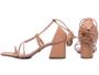 Imagem de Sandalia Salto 7cm  39 a 44  Estilo e Alto Glamour  Blush